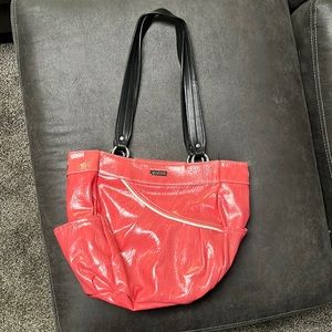 Miche purse and shell, pink and white